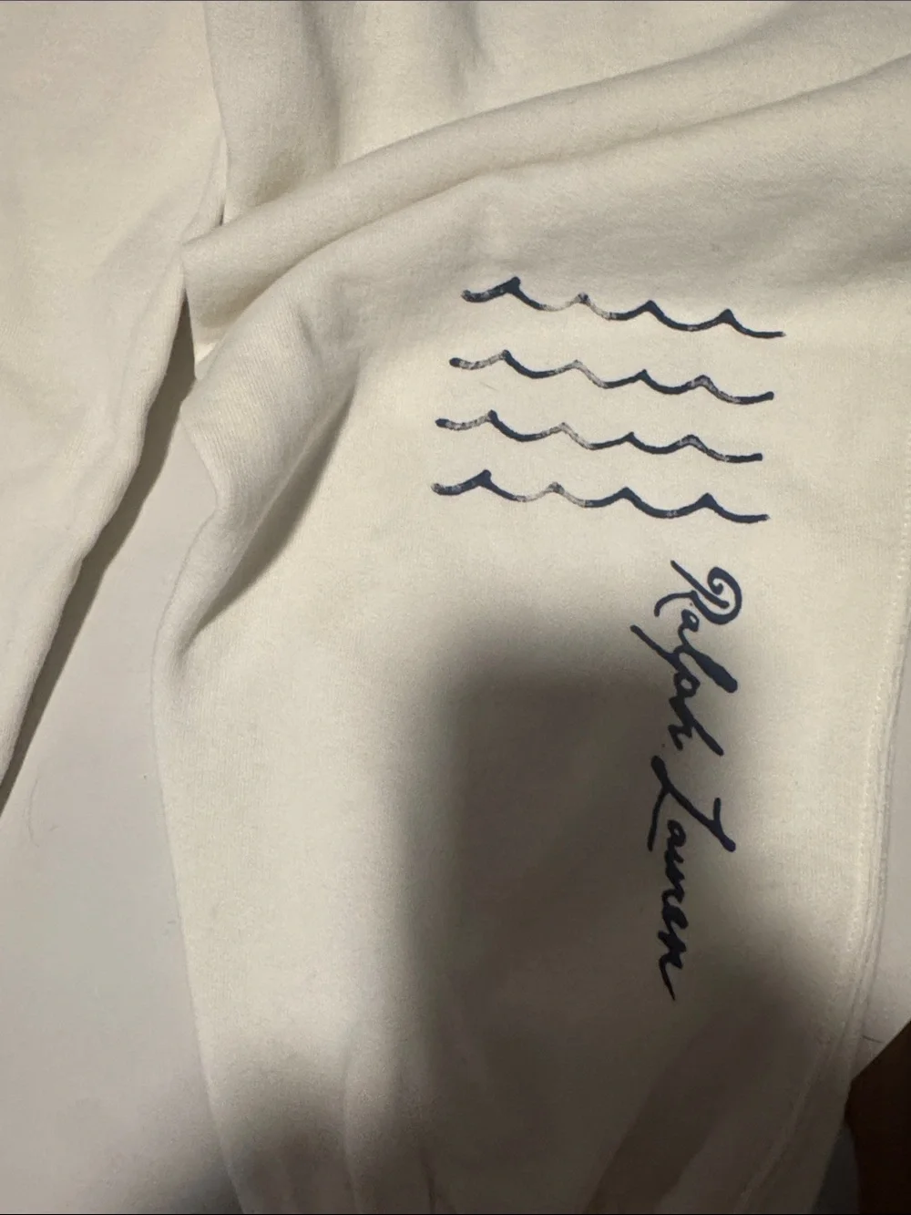 Woman’s Polo Ralph Lauren Cream Sweatpants : Size medium